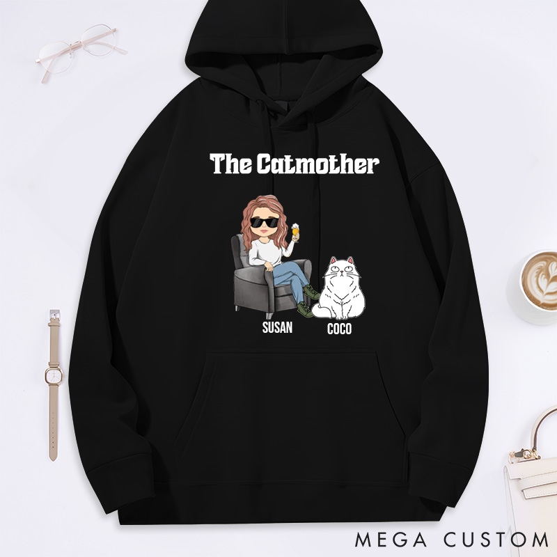 Personalized Cat Lover the Catmother Classic Hoodies