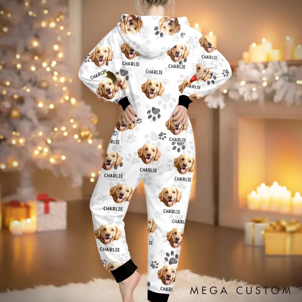 Personalized Pet Lover Custom Photo Adult Onesie