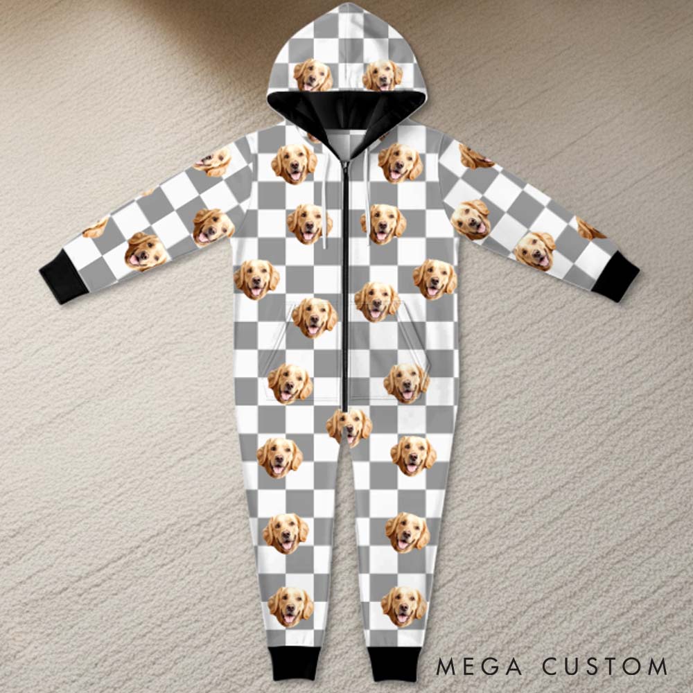 Personalized Pet Lover too Glam to Give a Woof Adult Onesie