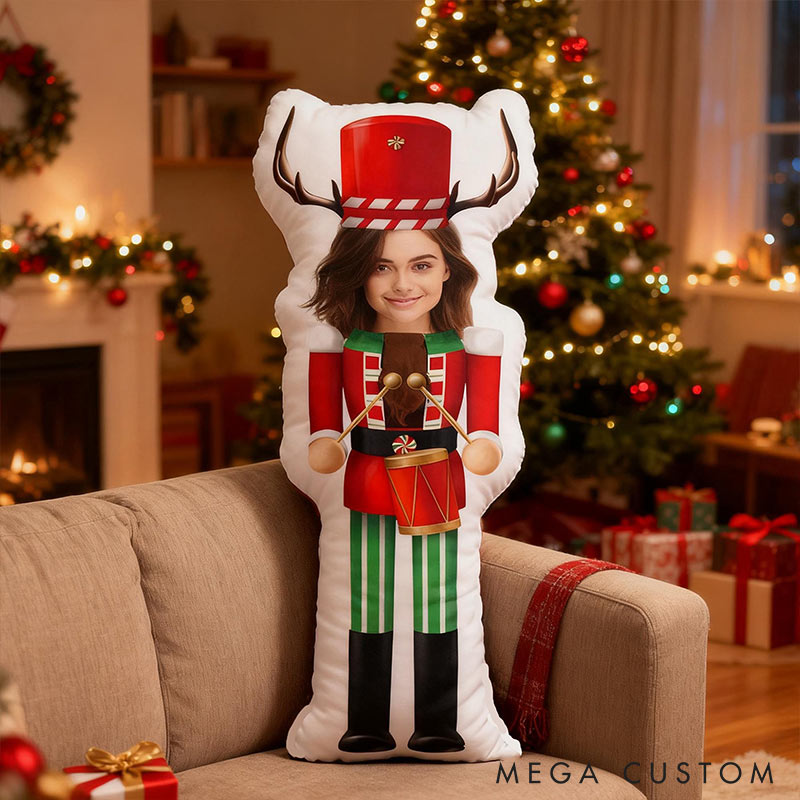 Personalized Christmas Funny Custom Face Photo Pillow for Couple for Girlfriend Boyfriend Valentine's Day Gift Christmas Gift for Husband Wife 