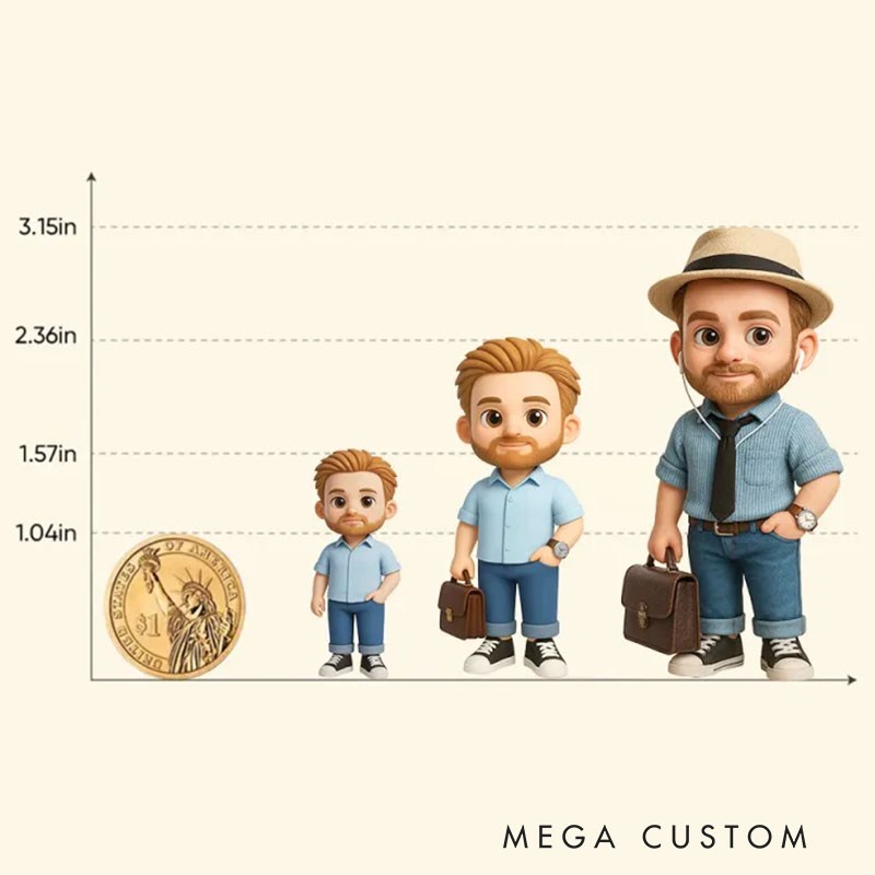 Personalized 3D Action Figure from Your Photo Custom Toy Figure Unique & Memorable Gift for Lovers Boyfriends Girlfriends