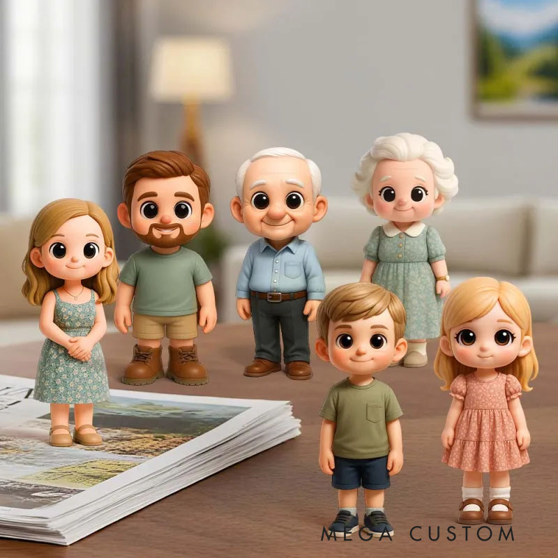 Custom 3D Cartoon Chibi Figure Football Team Character Model Fan Support Gift Collectible Decoration