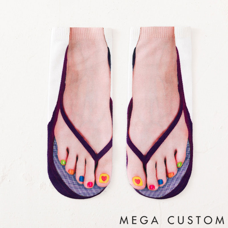 Personalized 3D Printed Socks, Funny Socks for Family Parties