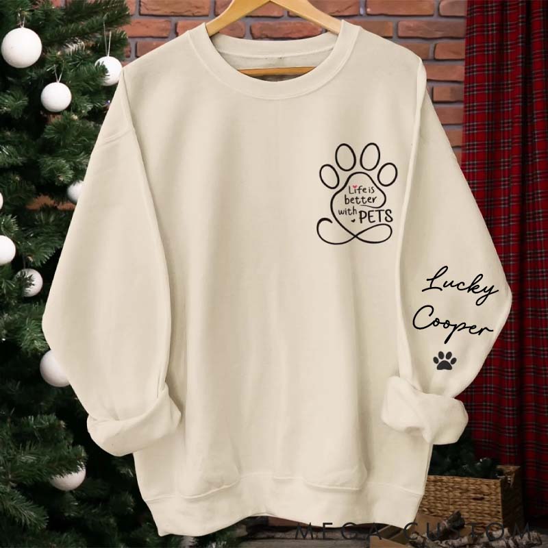 Personalized Pet Lover Loved by My Fur Crew Classic Sweatshirts