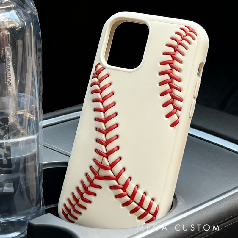 Baseball 3D for iPhone 17 16 15 14 13 Pro Max Silicone Phone Case Cover