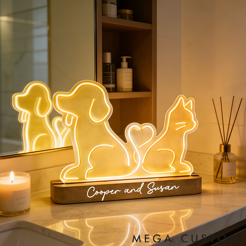 Personalized Pet Lover Pet Lover Valentine Light