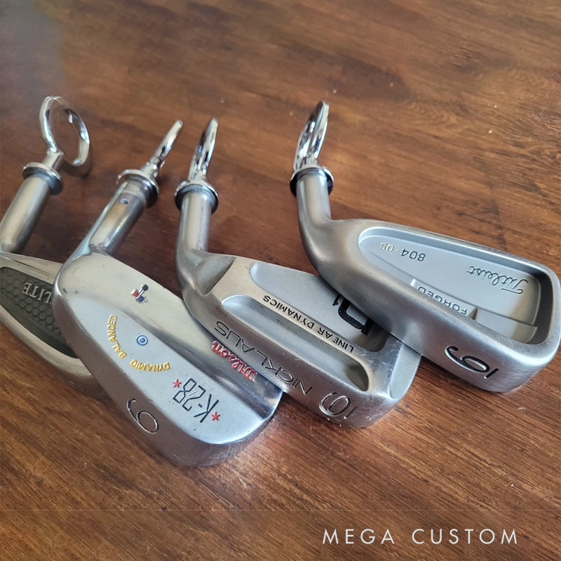 Personalized Vintage and upcycled 6 Iron Golf Club Bottle Opener for 6th Anniversary Gift and Christmas