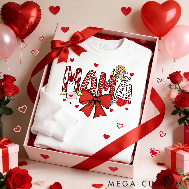  Personalized Custom Unisex Sweatshirt Her Love is the Bond that Holds Us Together Gift for Mom Grandma