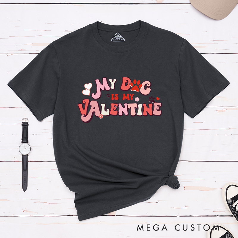 Personalized Pet Lover Funny Valentine Pet and Moon T-Shirt
