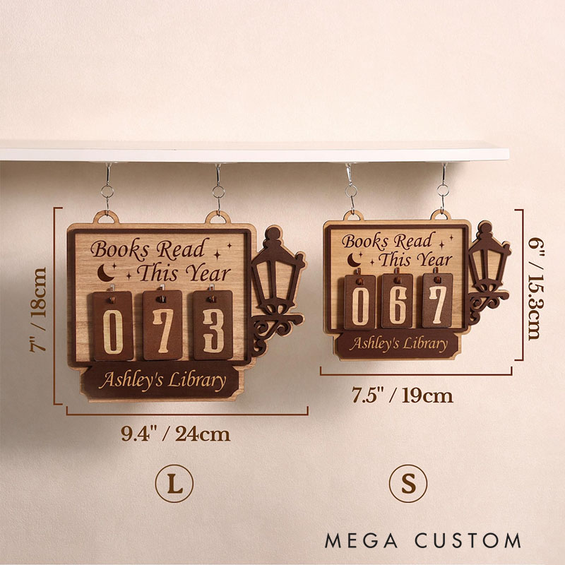 Personalized Book Reading Tracker Custom Name Perfect Reader Gift and Decor