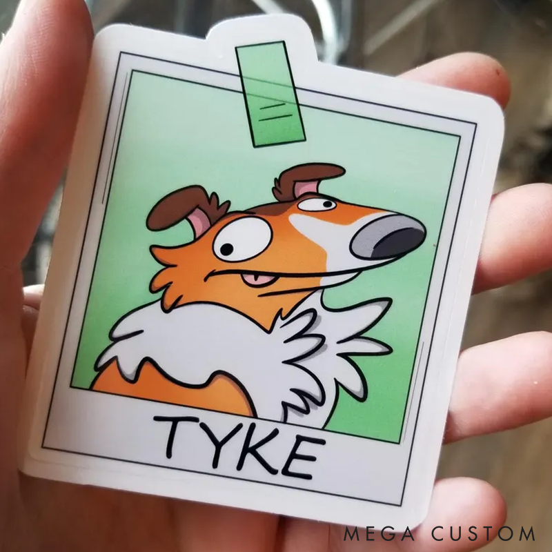 Personalized Pet Lover Funny Pet Photo Image Stickers