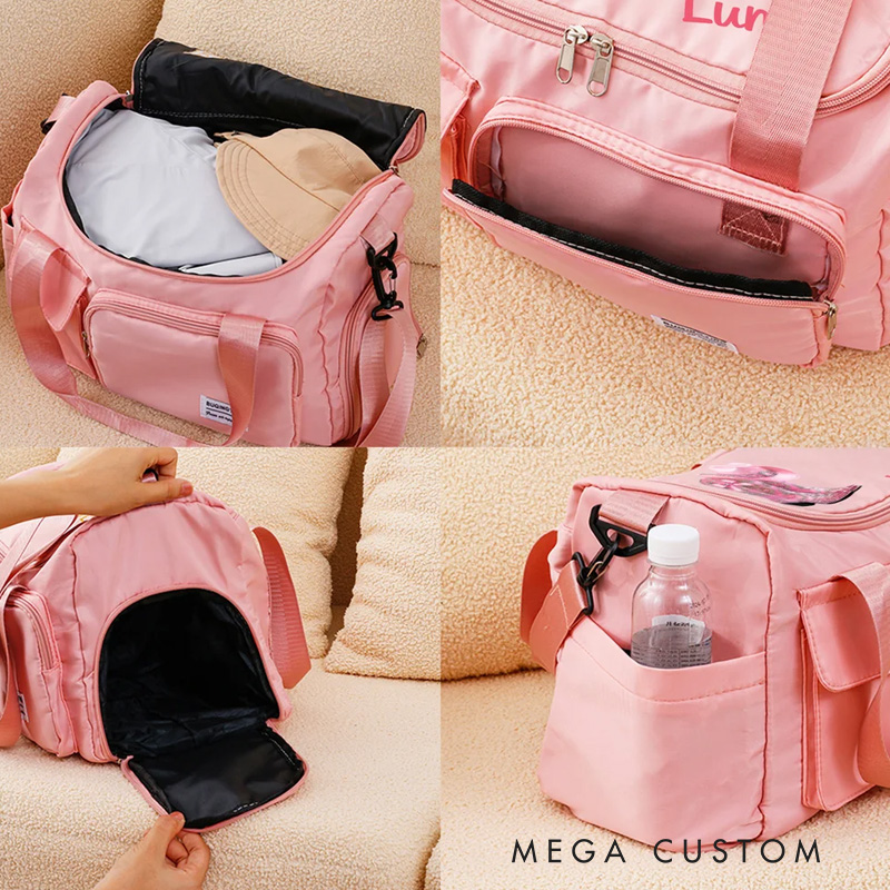 Personalized Vintage Jewelry Cowboy Boots Multi Compartment Large Travel Bag with Name and Shoulder Strap Travel Birthday Gift for Women Cowgirls Riding Lovers Equestrian Lovers