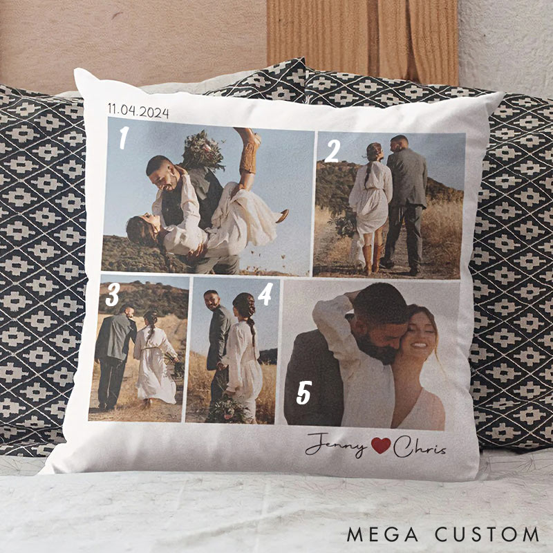 Personalized Couple Custom Photo Throw Pillow Love You Still Home Pillow Valentine's Day gift for Husband Wife Romantics Anniversary Gift for Him Her