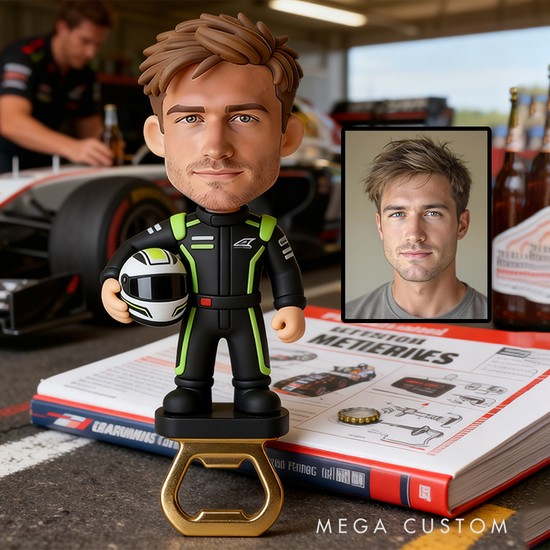 Personalized Race Car Bottle Opener Unique Keepsake for Every Racing Event and Celebration