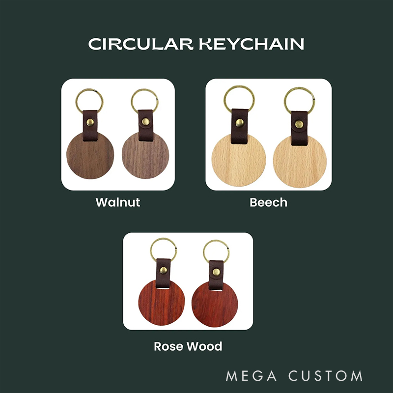 Personalised Wooden Keychain  Valentine's Day Gift for couple keychain Bar Round Wood Keys Ring Wood Handmade Gift for Boyfriend Dad Boyfriend Keychain Anniversary