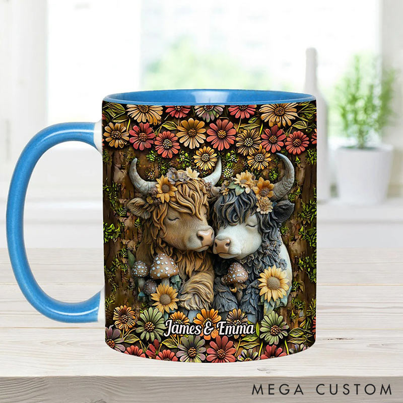 Personalized Couple You&Me We Got This Mug Highland Cow Mug Valentine Gift for Wife Romantic Coffee Mug for husband Valentine Mug for Her Him
