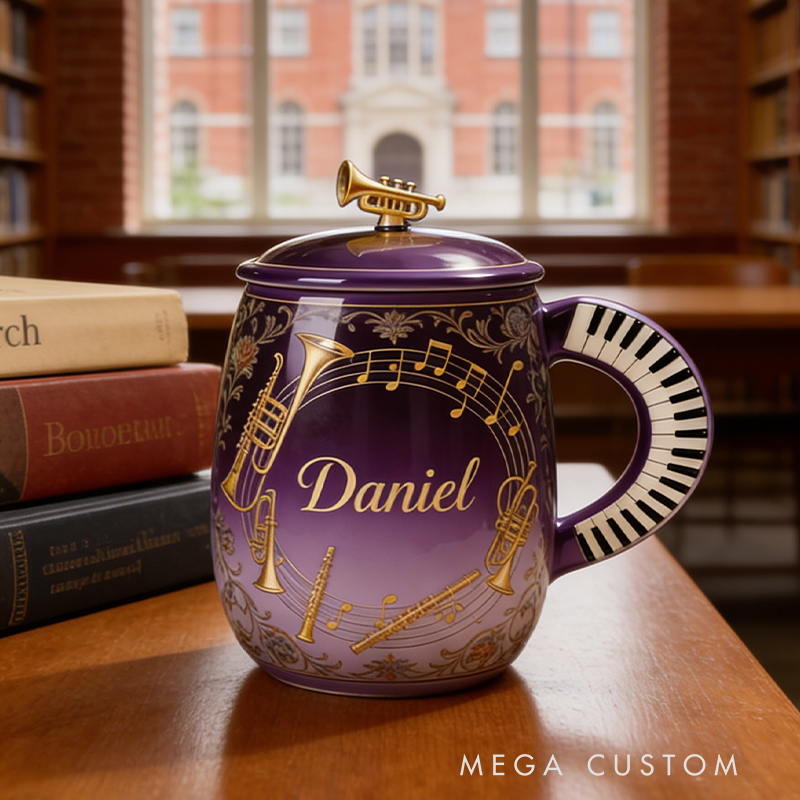 Personalized Musical Instrument Coffee Mug Ideal for Musicians Who Appreciate Quality and Style