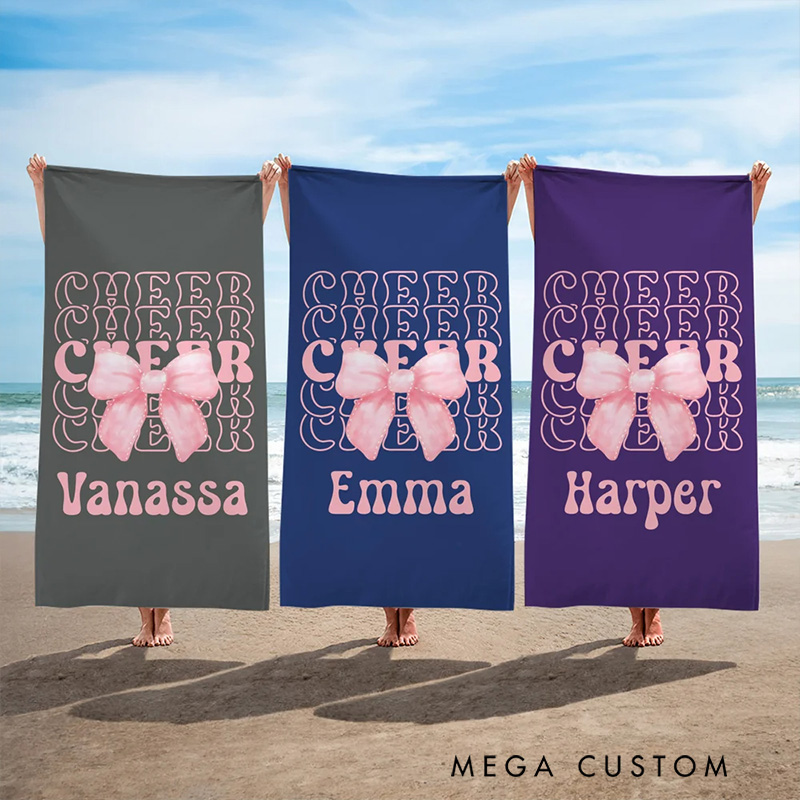 [Copy]Personalized Softball and Baseball Stylish Design Beach Towel with Custom Name and Number