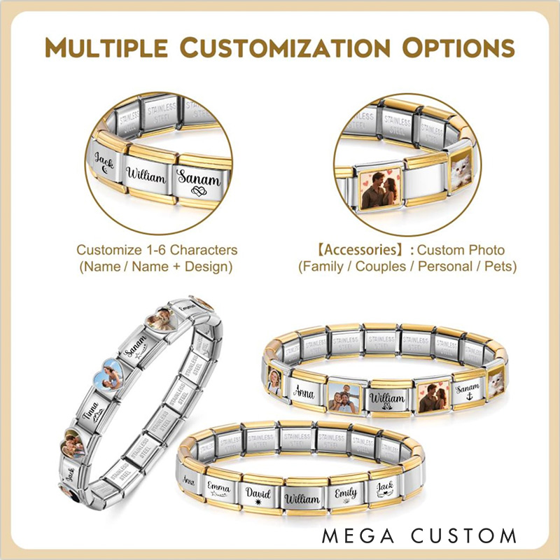 Personalized Couple Bracelets Valentine's Day Gifts Christmas Gifts