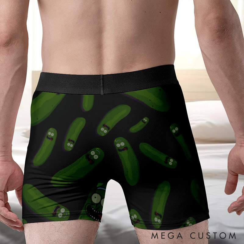 Personalized Couple Face Matching Boxer Brief Men Women I Turned Myself into a Plumbus Underwear with Face Photo Valentines Day Gift for Him Her