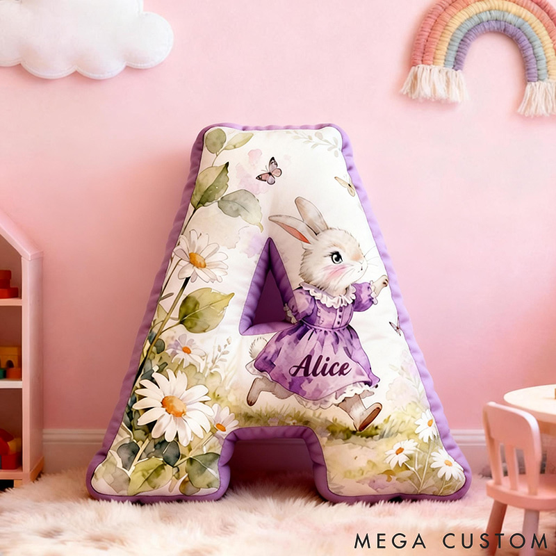 Personalized Pet Lover Funny Butterfly and Rabbit Graphic 3D Print Pillow