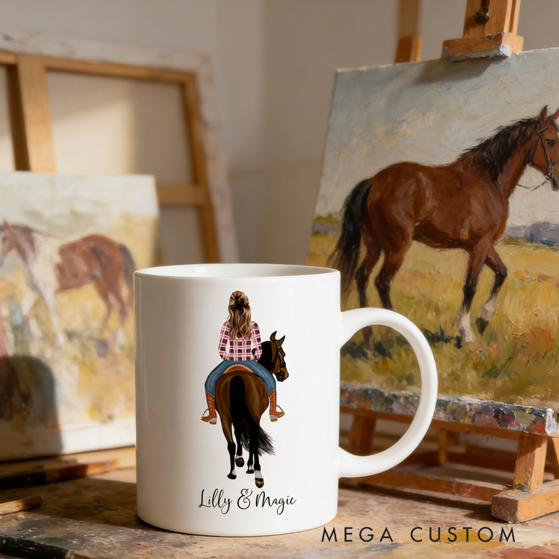 Personalized Horse Owner Mug Horse Riding Gift for Riding Lovers