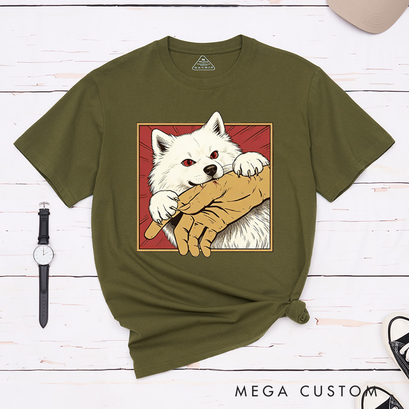 Personalized Pet Lover Vintage Pet Bite Shirt Retro Graphic Tee Horror Pet Shirt Pets Crazy Shirts Cool Graphic Unisex T-Shirt