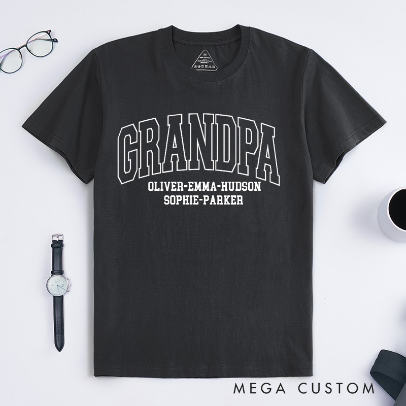 Personalized Grandpa Shirt Father's Day Gift Gift for Him Dad Shirt New Grandpa Gift Comfort Colors TShirt Husband Shirt