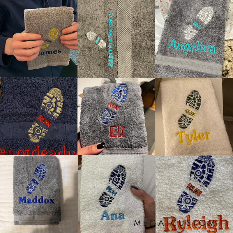 Personalized GYM Towel Sports Embroidered Running Towel Hand Towel Workout Fitness Runner Gym Lover Gift