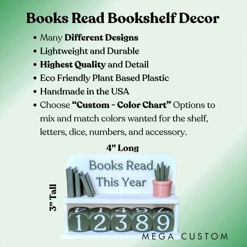 Book Counter Books Read This Year Book Lover Gift Bookshelf Decor Book Club Gifts Bookish Library Decor Bookworm Reading Challenge