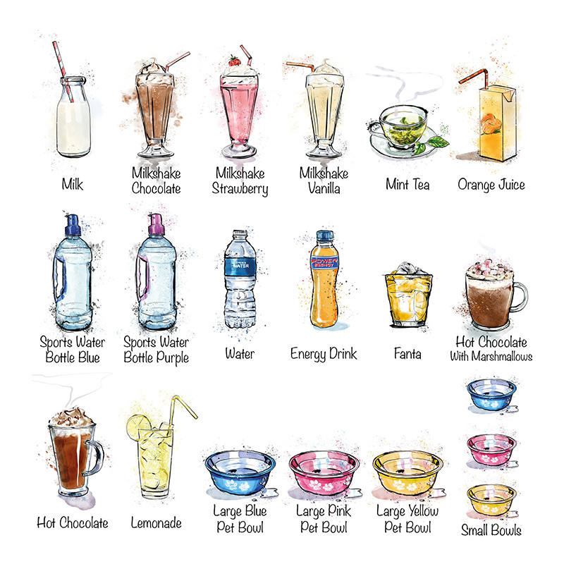 Personalized Family Drinks Print Frame New Home Gift Family Gift Housewarimg Gift 