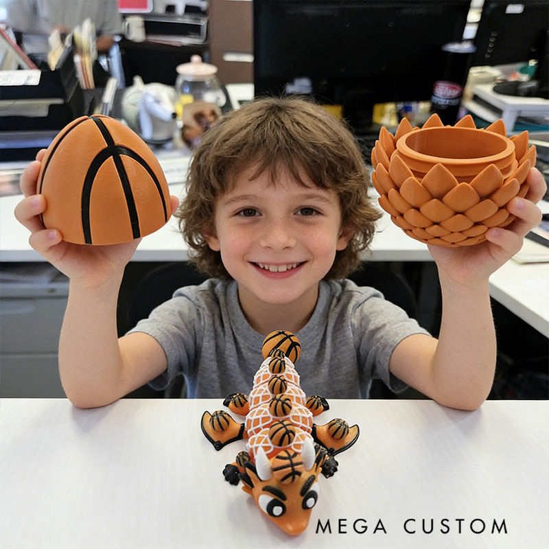 Personalized 3D Basketball Dragon and Egg Basketball the Perfect Gift for Basketball Loving Kids