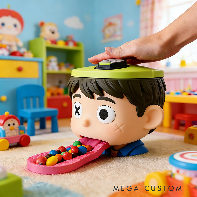 Zombie Kid Candy Dispenser – Quirky Interactive Snack Holder with Push-Top Trigger