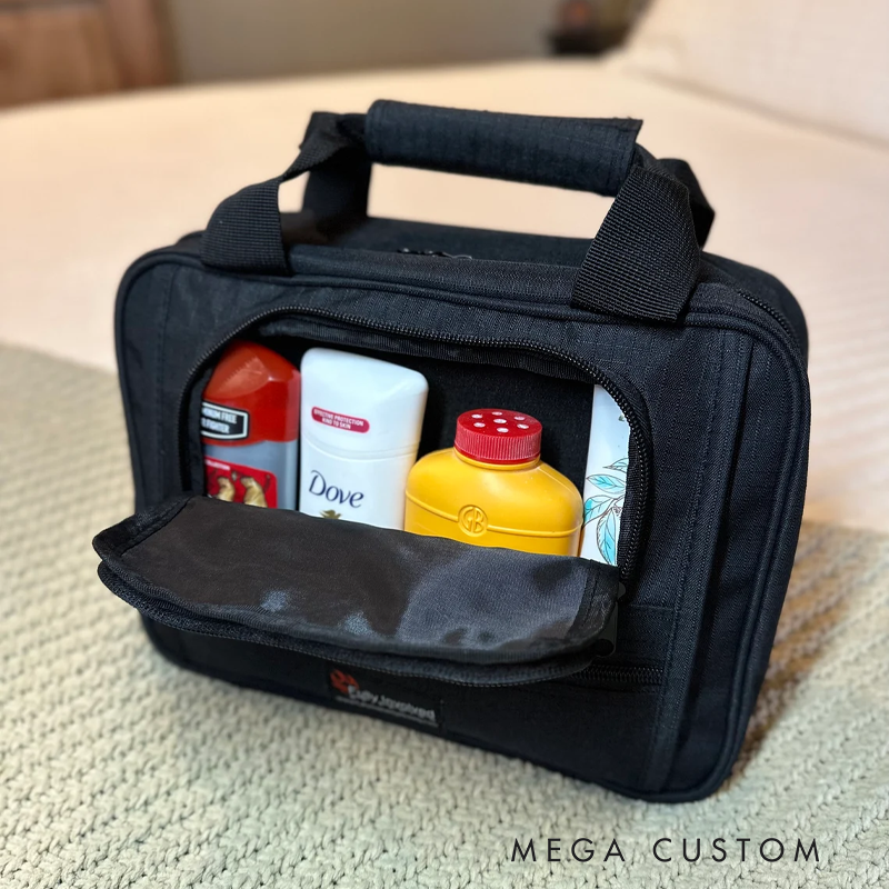 Personalized Custom Hi-Vis Gear Bag - Personalized Name Heavy-Duty Organizer with Reflective Stripes | Durable Water-Resistant Toiletry/Tool Bag
