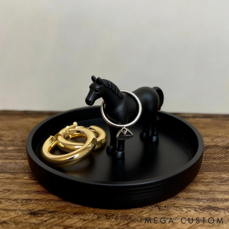 Personalized Horse Lover Horse Ring Dish Horse Ring Holder Night Stand Ring Dish  jewelry Ring Stand
