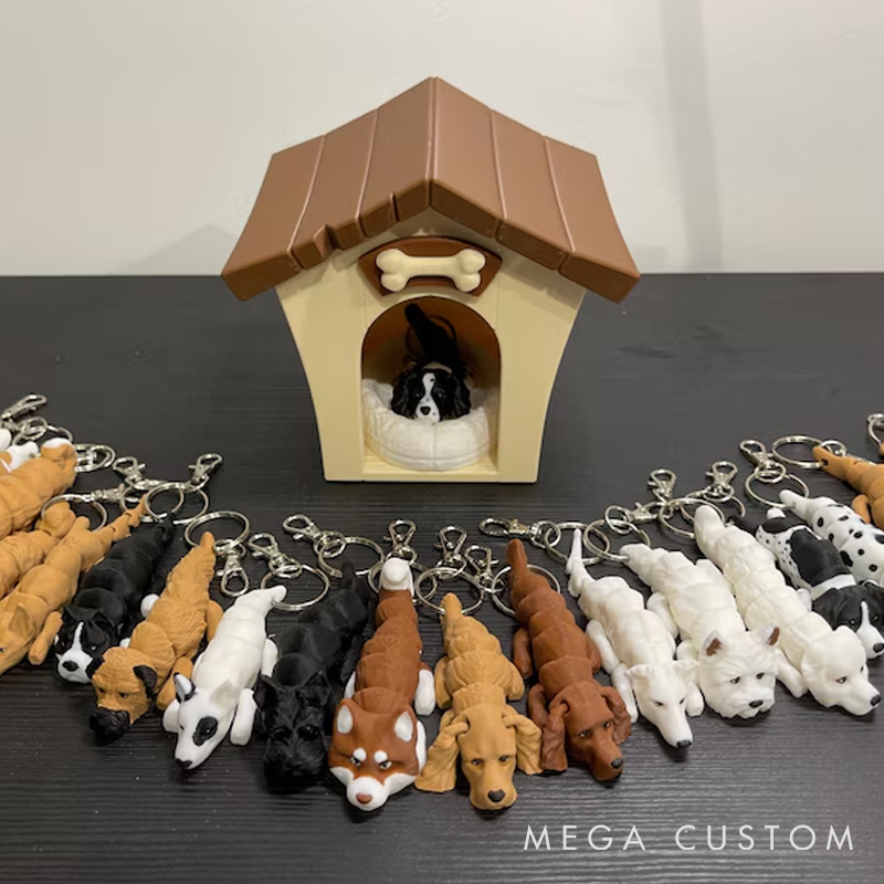 Personalized Dog Lover Custom Dog Keychain Dog Figurine Toy Personalized Pet Gift Dog Lover Gift Keychain