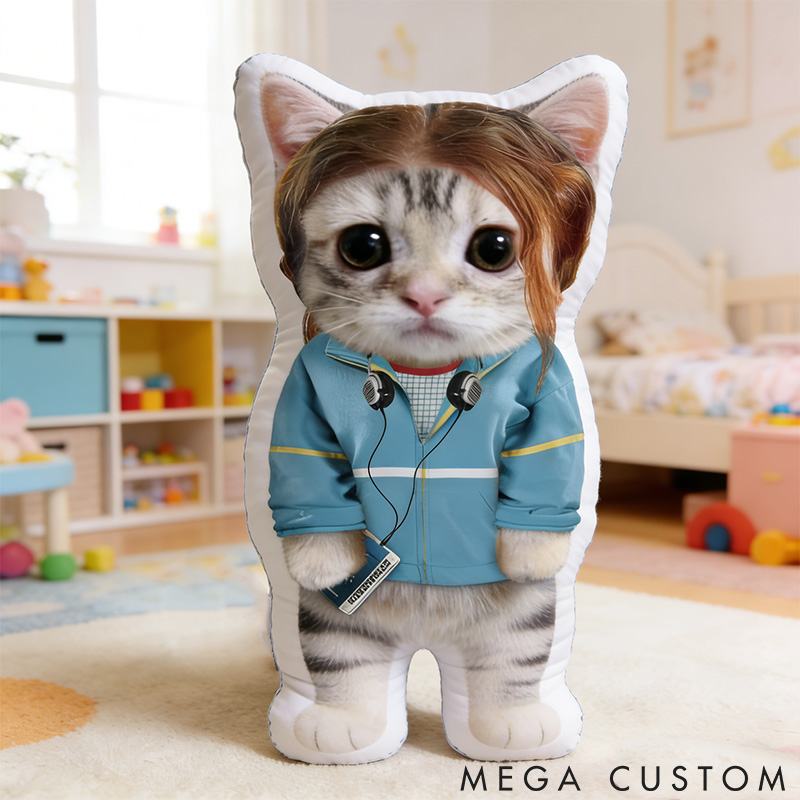 Personalized Pet Lover Funny the Purrfectly Dressed Kitty Companion Graphic 3D Print Pillow