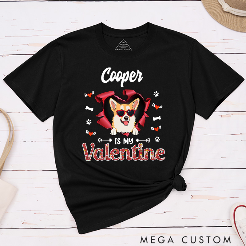 Personalized Dog Lover Dog Valentine Gift Dog Lover Graphic Unisex T-Shirt