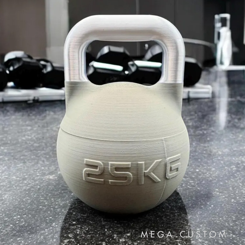 Personalized 3D Printed Kettlebell Protein Supplement Holder Gym Accessories Custom Colors Available Athlete Gift for Coach Trainer Gym Lover