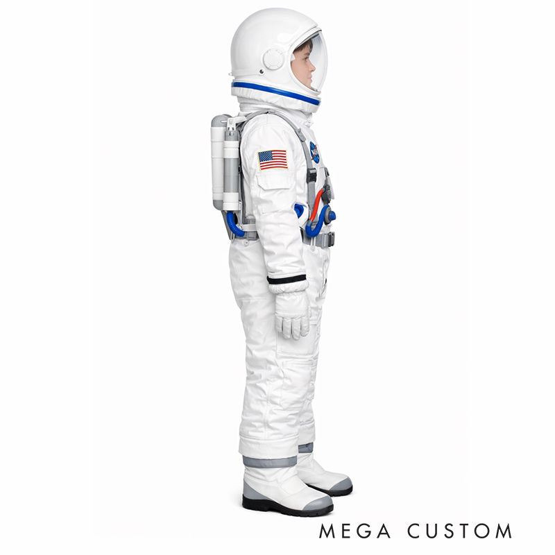 Personalized Kids Astronaut with Hat Holiday Play Costume Kids Astronaut Hat Embroidered Astronaut Clothing Set