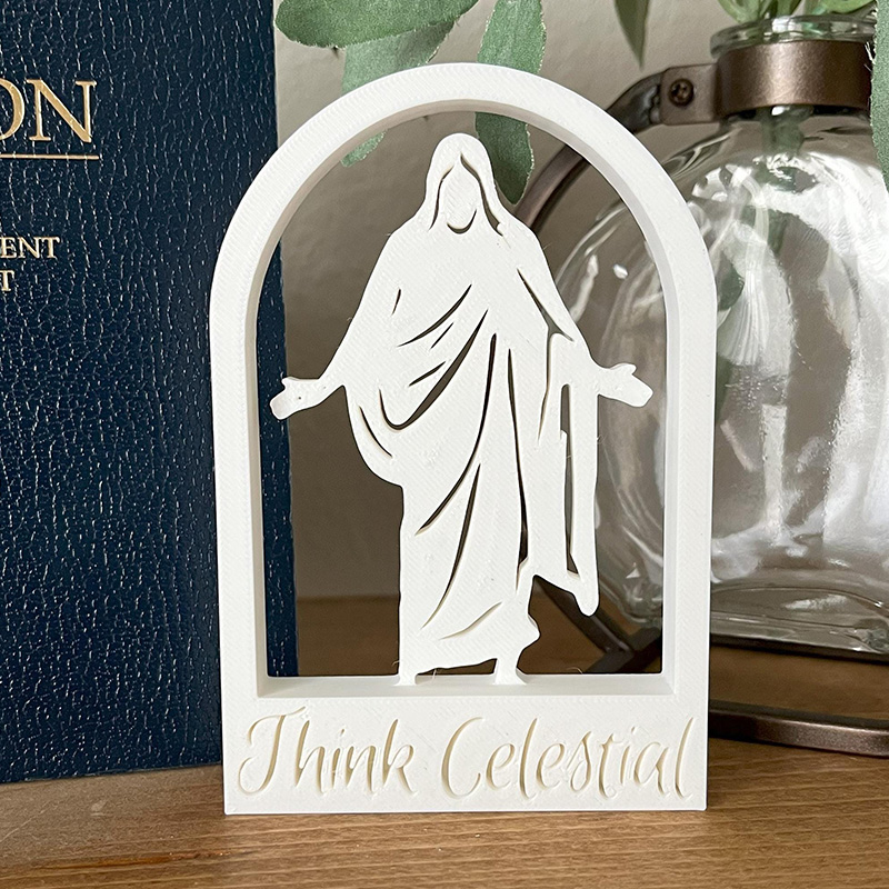 Personalized Jesus Christ in an Arch 3D Printed Statue with Text Religious Home Decor Christian Gift for Jesus Lover Faith Gift