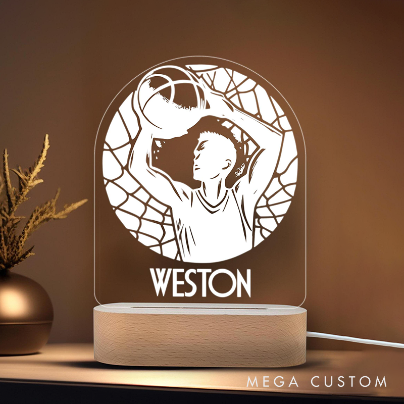 [Copy]Personalized Basketball LED Night Light with Custom Name Perfect Gift for Sports Lovers