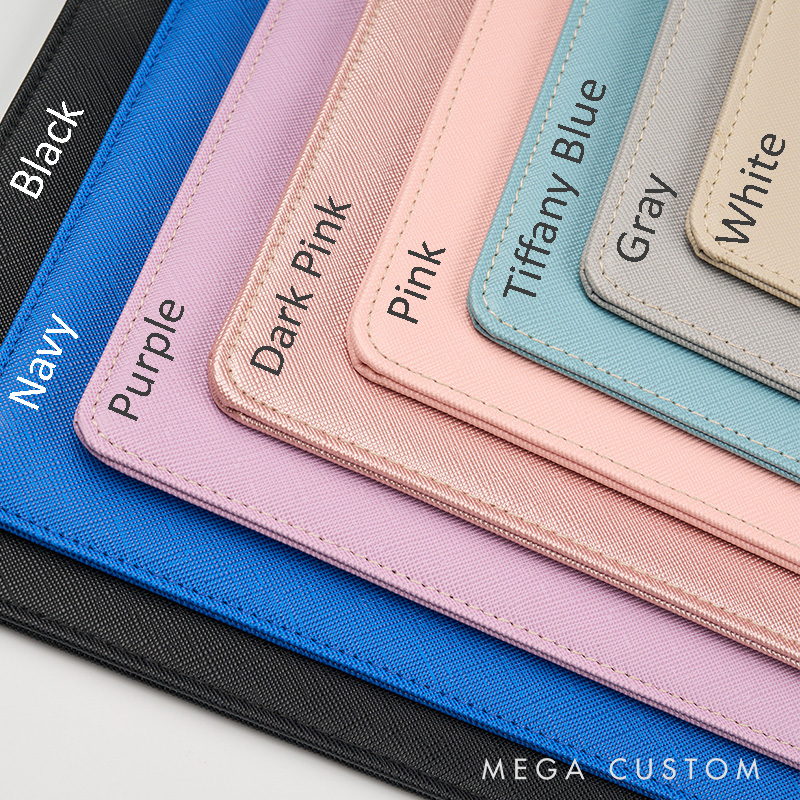 Personalized The Future Mrs Bow Leather Cosmetic Bag