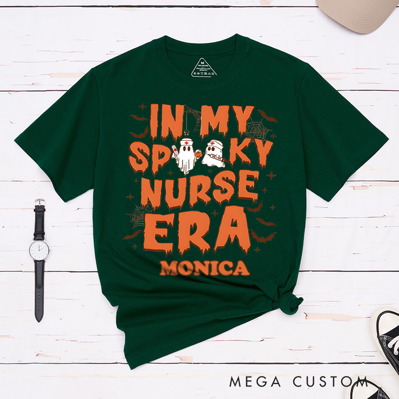 Personalized Nurse T-Shirts In My Spooky Nurse Era Fashion Design T-Shirts