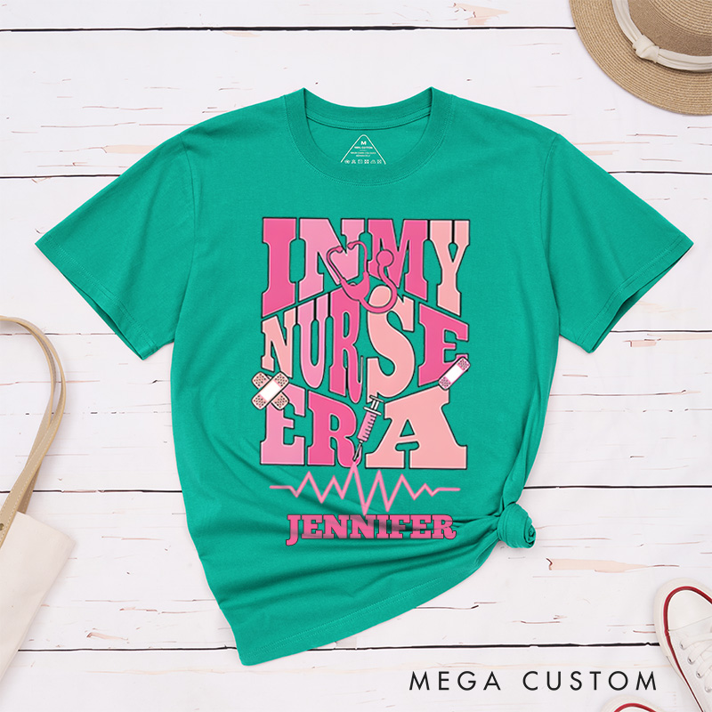 Personalized Nurse T-Shirts In My Nurse Era Fashion Design T-Shirts