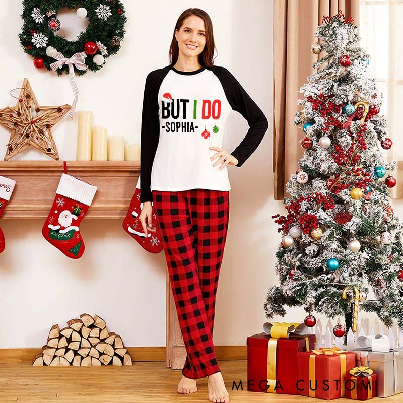 Personalized Couple I Don't Do Matching Christmas Outfits But I do Xmas Pajamas Christmas Matching Pjs for Husband Wife Boyfriend Girlfriend