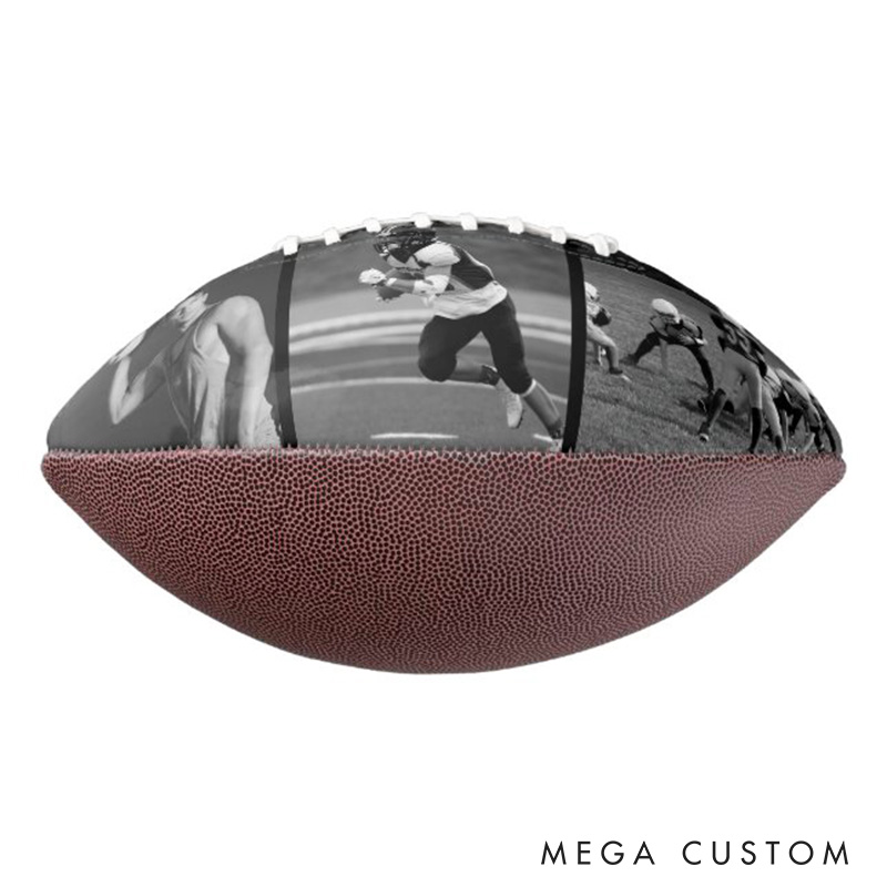 Personalized American Football with Custom Photo and Name for Celebrate Your Coach