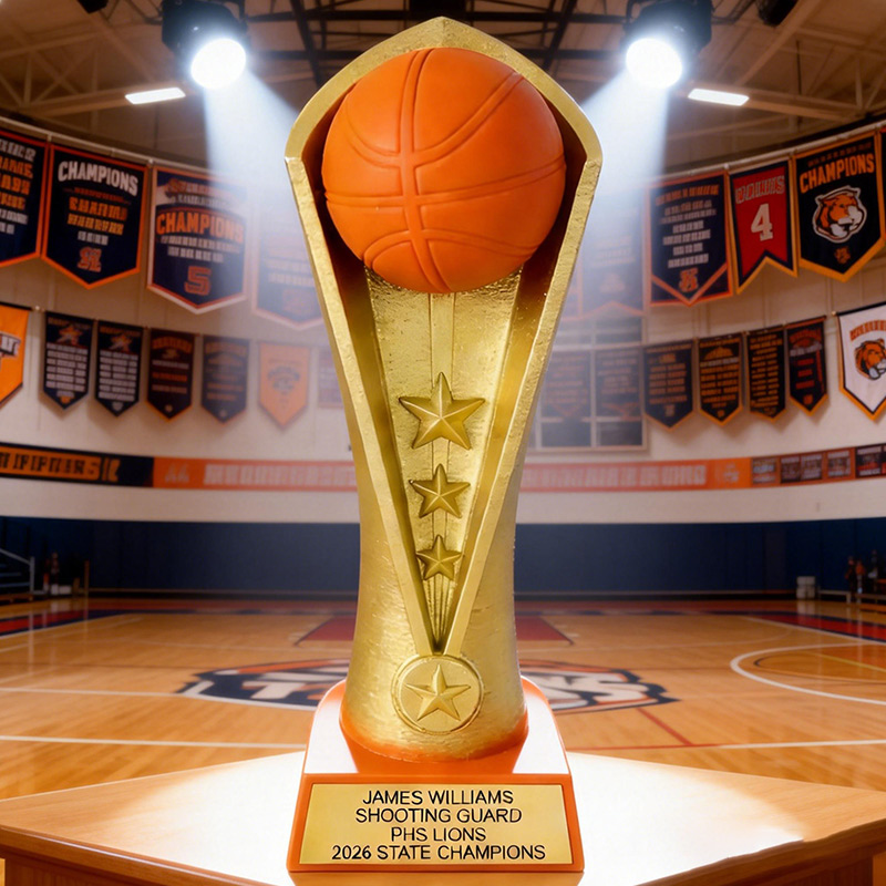 Personalized Basketball Trophy Trophy for Basketball Players 3D Printed Trophy