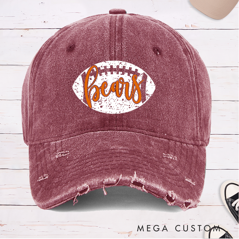 Personalized American Football Cap with Custom Team Name for Fans