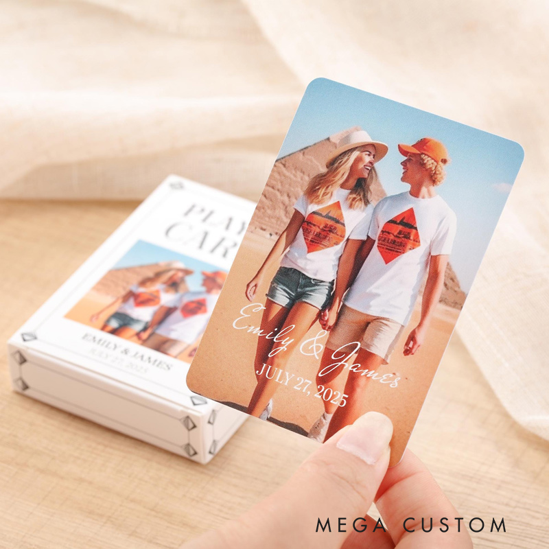 Personalized Photo Playing Cards Valentine's Day Travel Photo Memories Travel Souvenirs